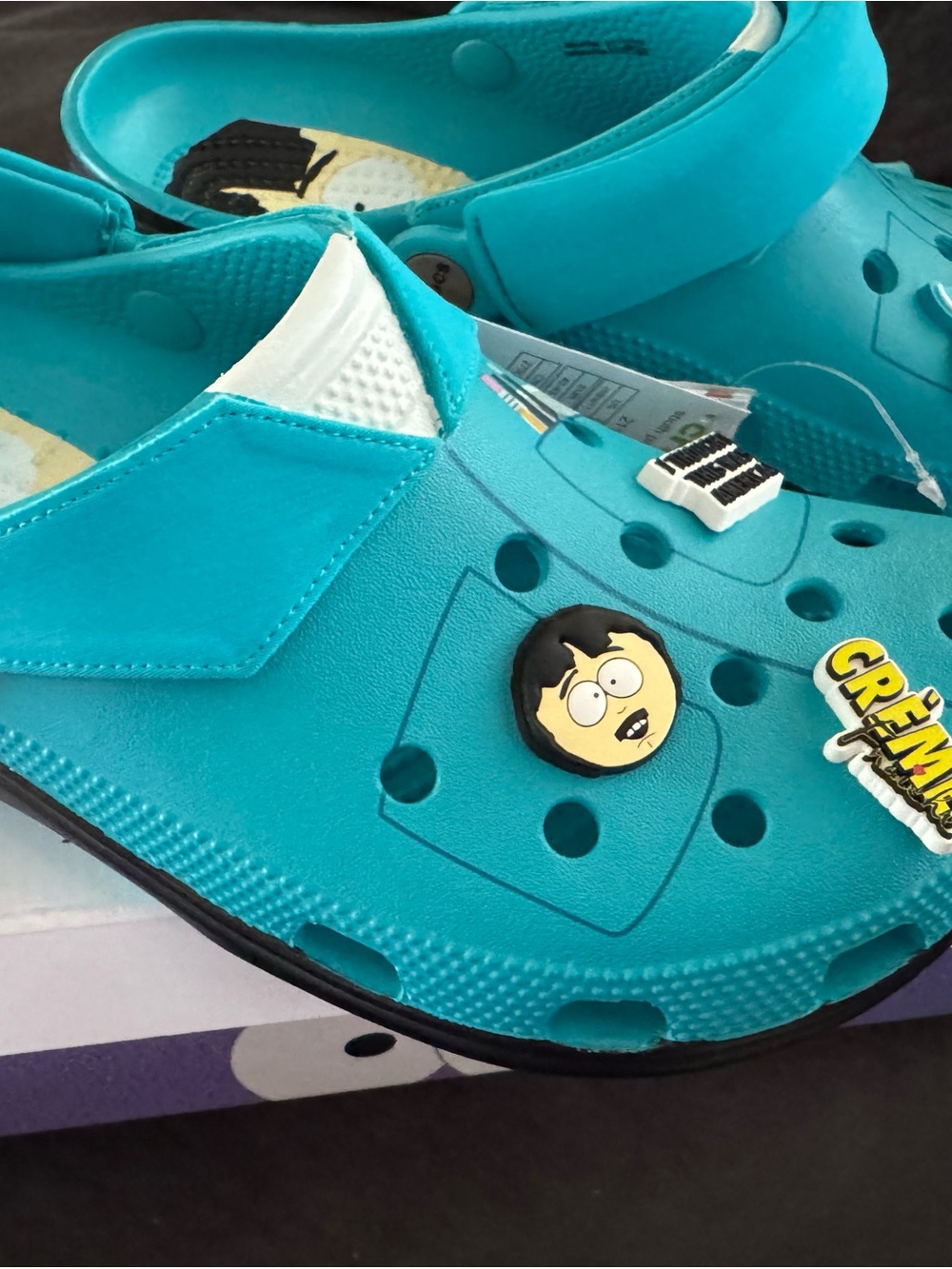 South Park Randy Classic Crocs Teal Clogs Men’s 9/Women’s 11 NWT - Picture 2 of 5